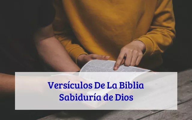 Versículos De La Biblia Sabiduría de Dios