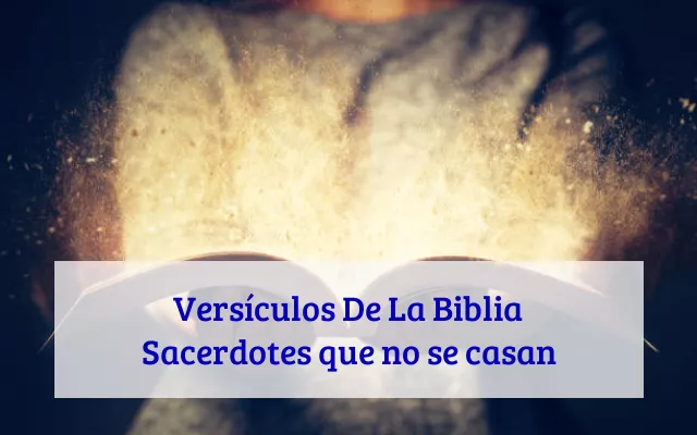 Versículos De La Biblia Sacerdotes que no se casan