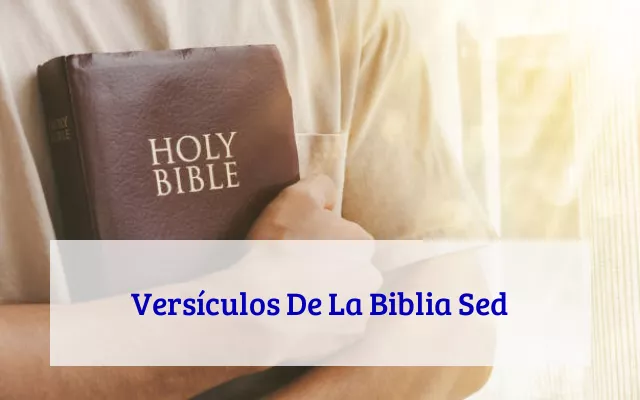 Versículos De La Biblia Sed