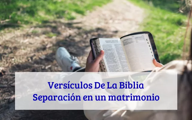 Versículos De La Biblia Separación en un matrimonio