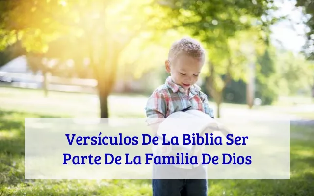 Versículos De La Biblia Ser Parte De La Familia De Dios