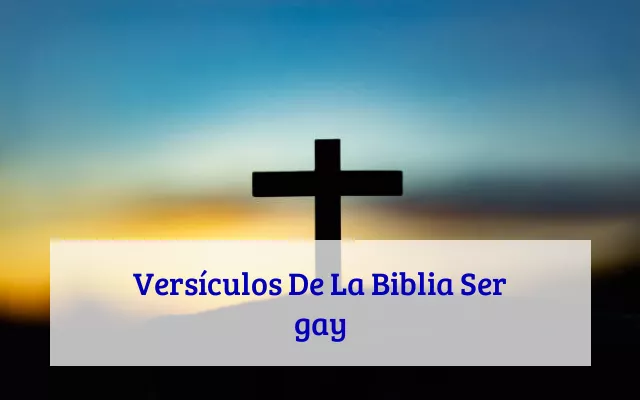 Versículos De La Biblia Ser gay