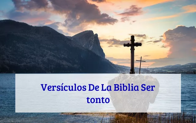 Versículos De La Biblia Ser tonto