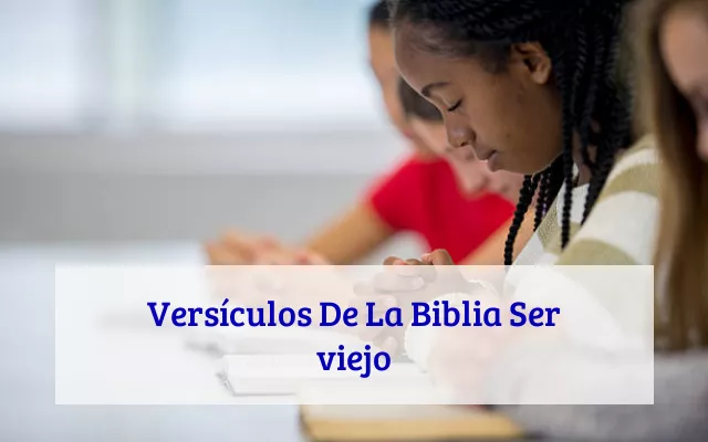 Versículos De La Biblia Ser viejo