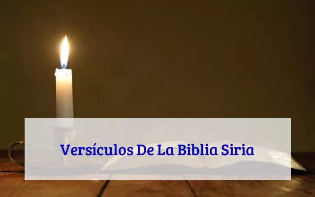Versículos De La Biblia Siria