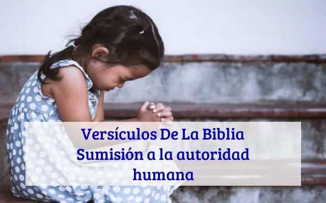 Versículos De La Biblia Sumisión a la autoridad humana