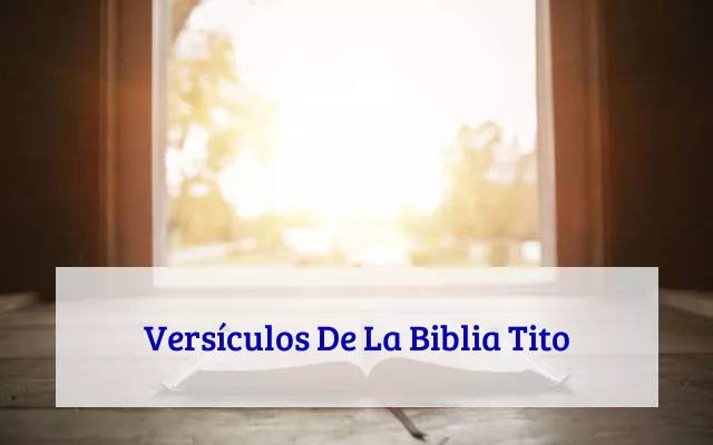 Versículos De La Biblia Tito