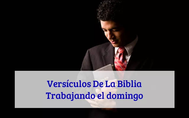 Versículos De La Biblia Trabajando el domingo
