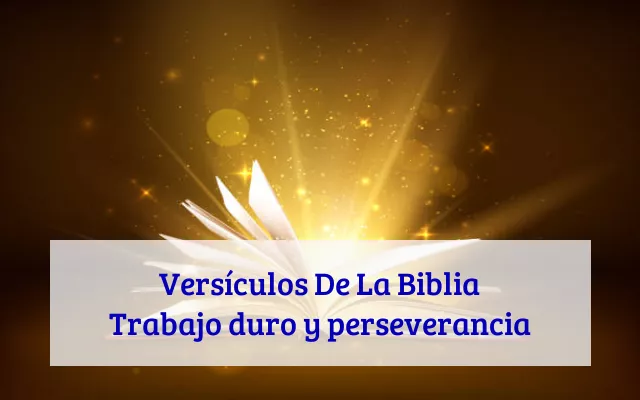 Versículos De La Biblia Trabajo duro y perseverancia