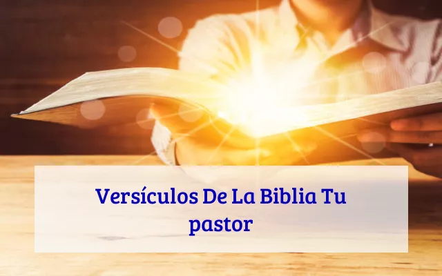 Versículos De La Biblia Tu pastor