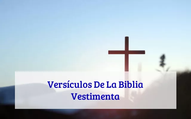 Versículos De La Biblia Vestimenta
