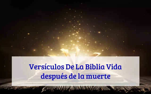 Versículos De La Biblia Vida después de la muerte