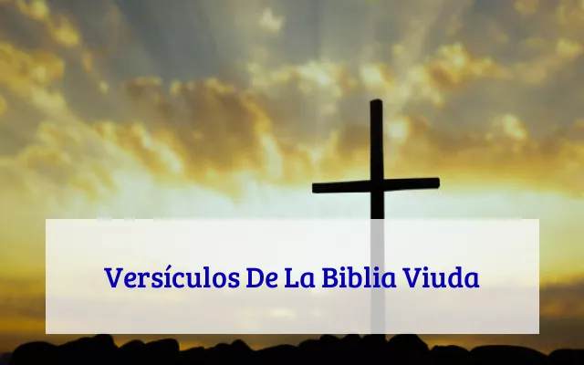 Versículos De La Biblia Viuda