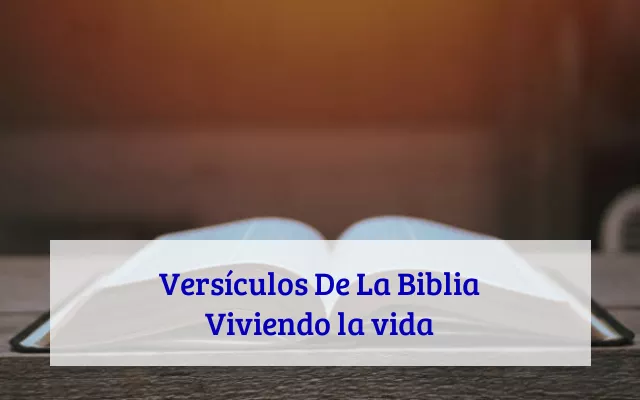 Versículos De La Biblia Viviendo la vida