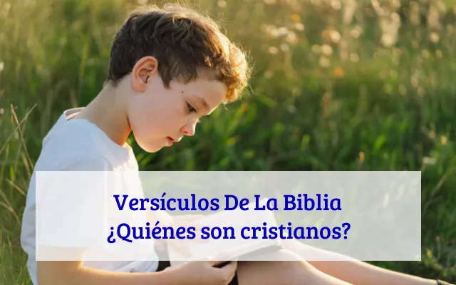 Versículos De La Biblia ¿Quiénes son cristianos?